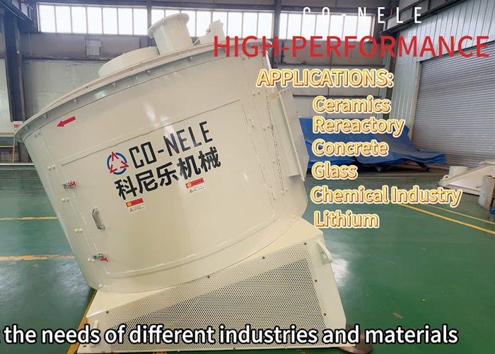 Intensivmischer zum Mischen und Granulieren in Keramik